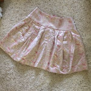 Moulinette Soeurs.  pink and gold A-like skirt
